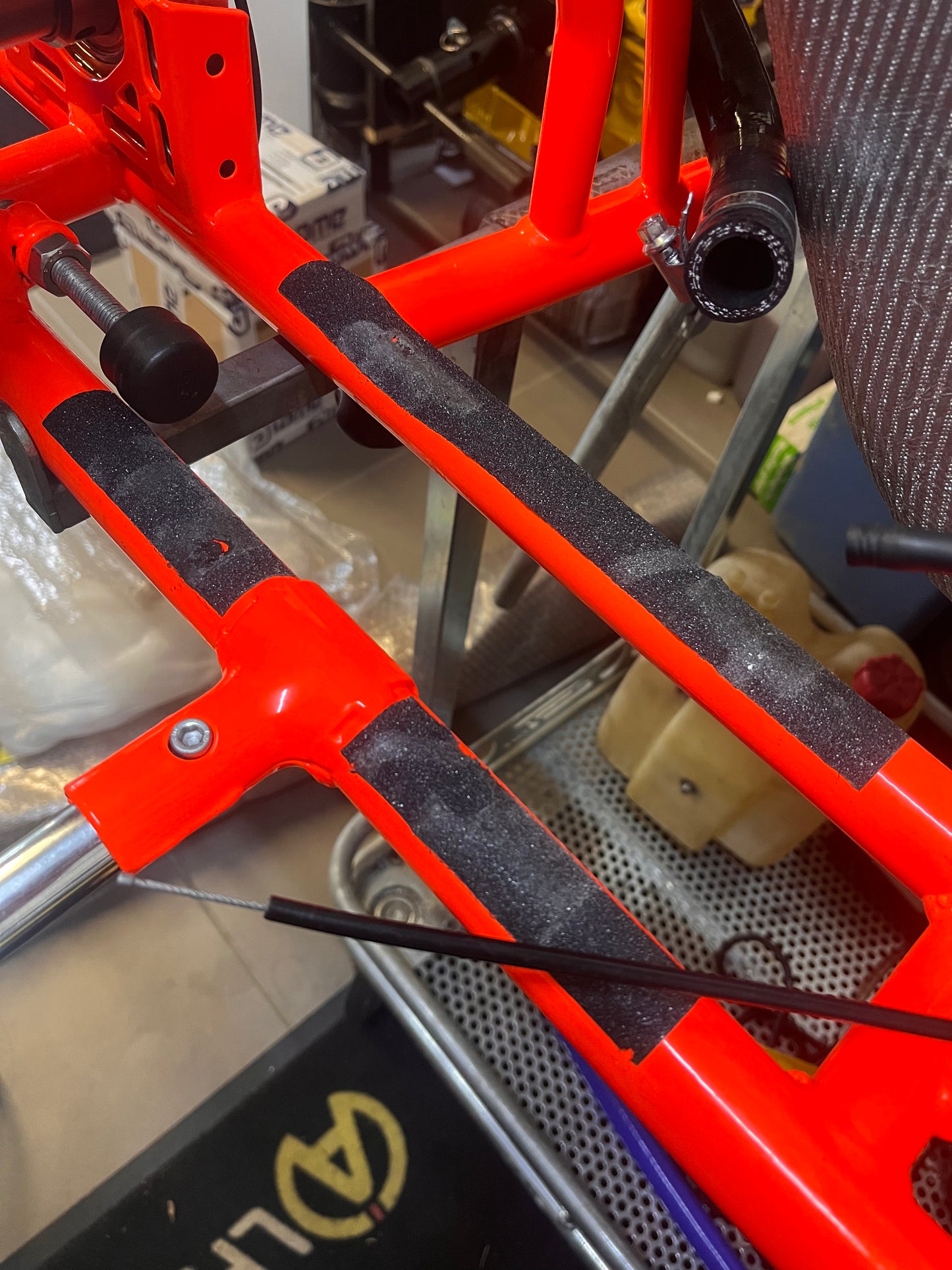 Engine anti-slip strip